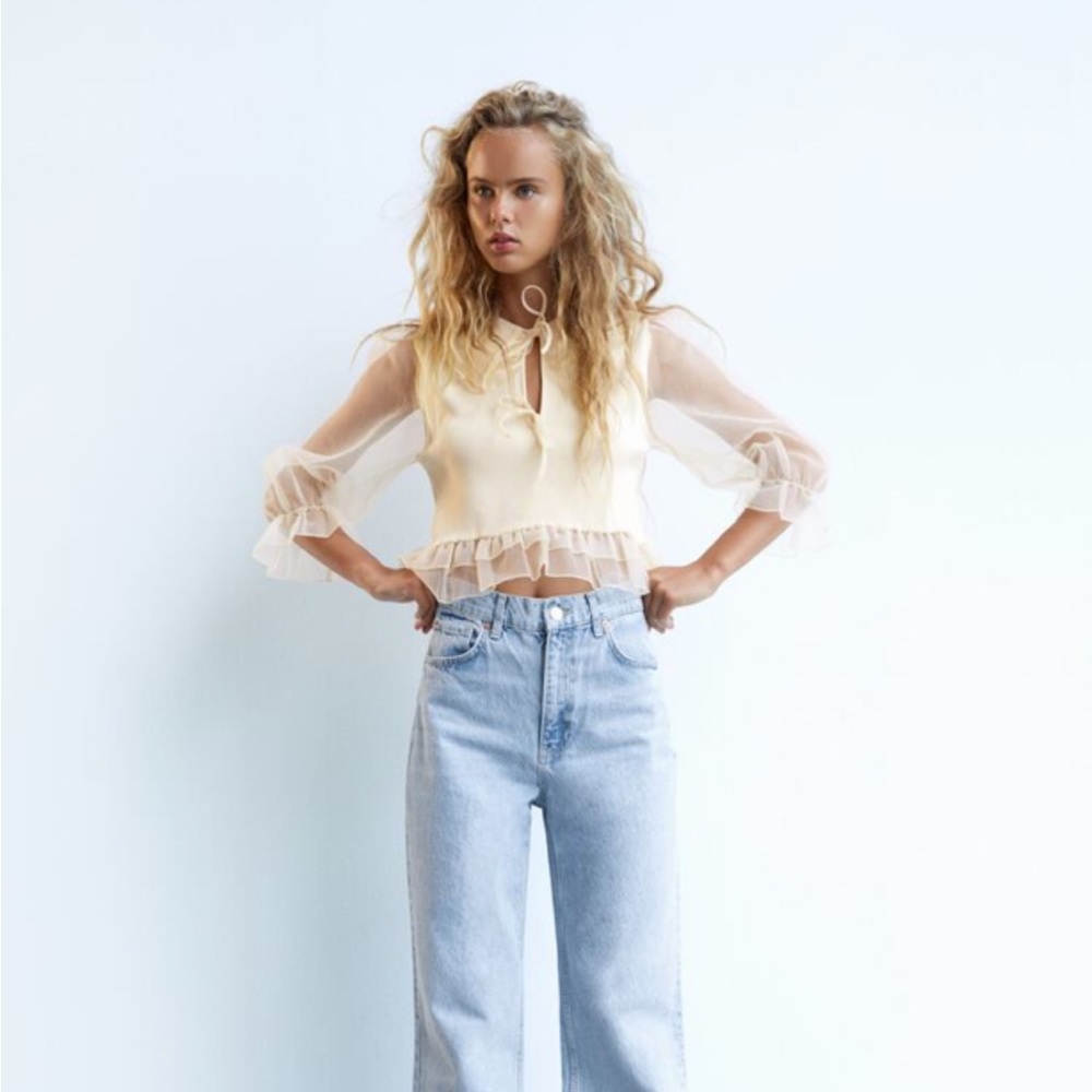 Zara Combination Knit Top